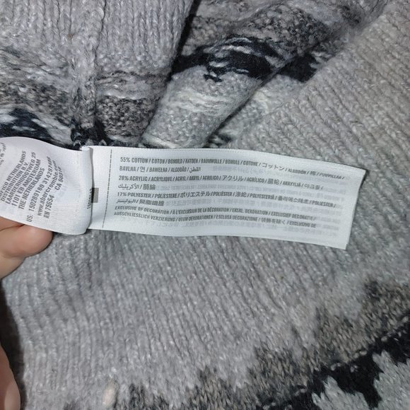 NWT Abercrombie&Fitch Cotton Blend Fair Isle Style Turtleneck Pullover Sweater.M - Picture 7 of 9